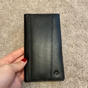 Genuine leather Samsonite checkbook cover, almost new